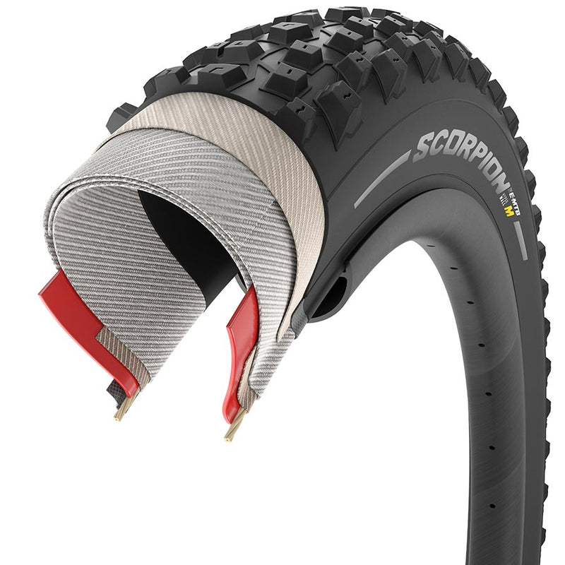 Pirelli Scorpion E-MTB Tubeless Ready Folding Tire - High-Performance Traction and Durability for E-MTB Adventures