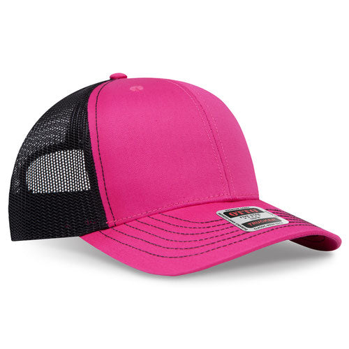 OTTO CAP 112-1  - 6 Panel Mid Profile Mesh Back Trucker Hat