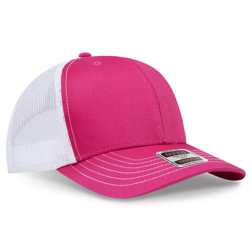 OTTO CAP 112-1  - 6 Panel Mid Profile Mesh Back Trucker Hat