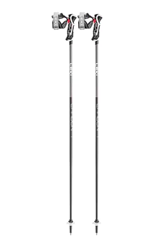 Leki Alpine Carbon 14 3D Ski Poles – Lightweight Race Poles with Trigger 3D SL Grip