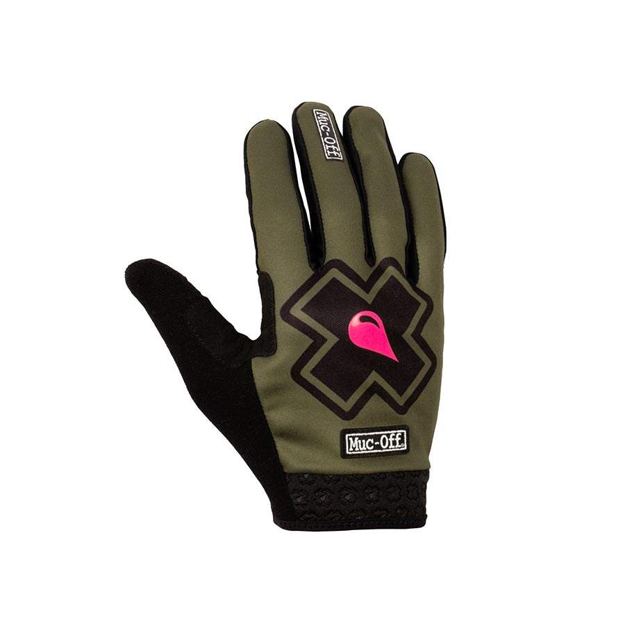 Muc-Off, MTB Ride, Full Finger Gloves, Unisex, Bolt, S, Pair