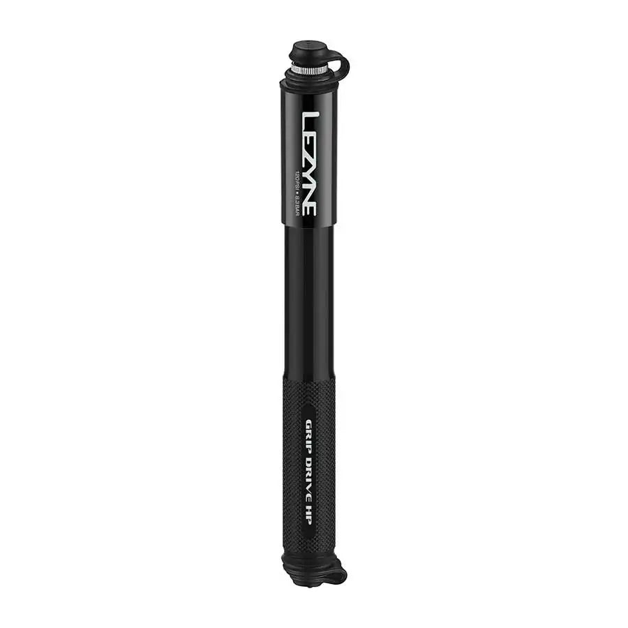 Lezyne, Grip Drive HP, Pump, ABS Flip Chuck, 120PSI, Black, 185mm