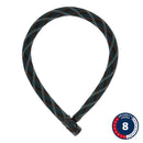 ABUS IvyTex IVERA 7210K Chain Lock – 7mm Hardened Steel, 85cm Length, Key Locking, Weather-Resistant