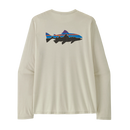Patagonia Men's L/S Cap Cool Daily Shirt Fitz Roy Trout - Dyno White