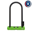 ABUS Ultra 410 U-Lock with Cable – High-Security Bike Lock, 12mm Shackle, Keyed, Green