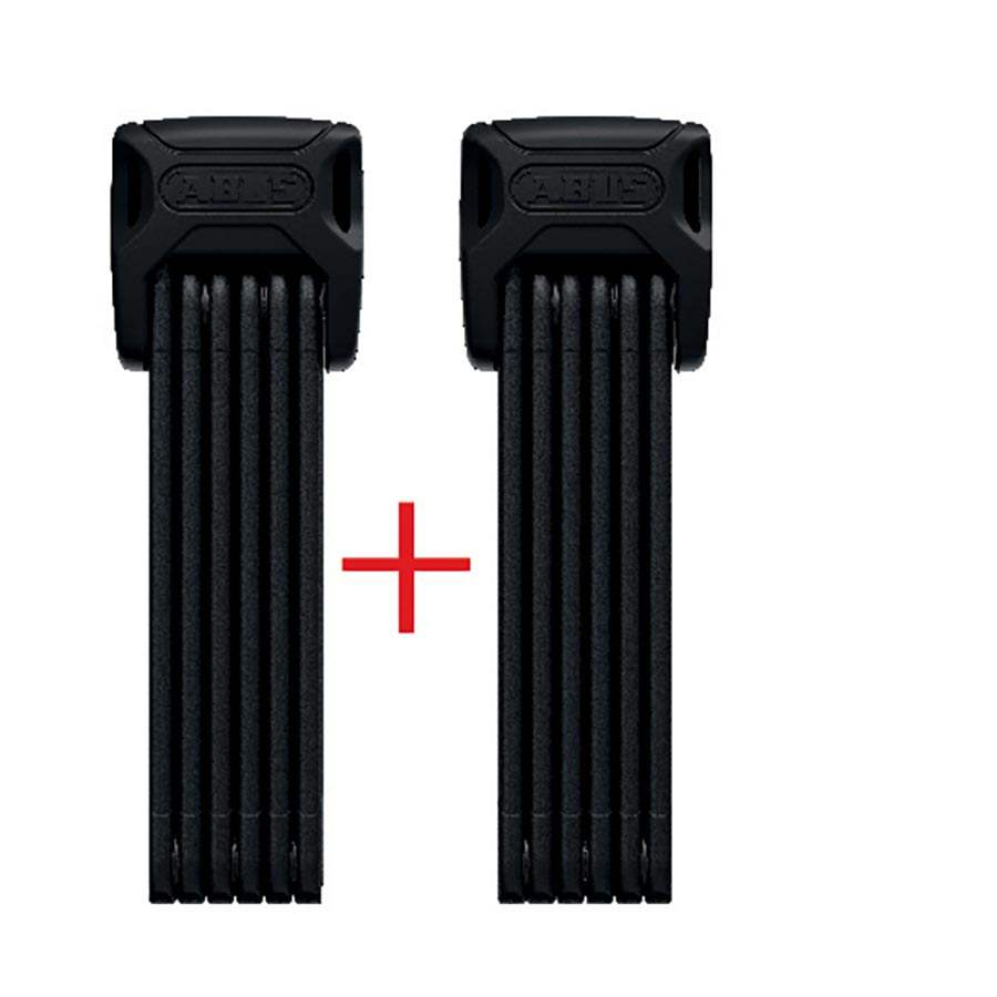 ABUS Bordo XPlus 6000K TwinSet – High-Security Folding Bike Lock Set, Keyed Alike