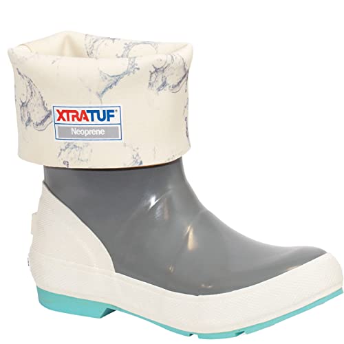 XTRATUF Women's 12" Legacy Boot – 100% Waterproof, Slip-Resistant, Acid/Chemical Resistant, Cushioned Insole