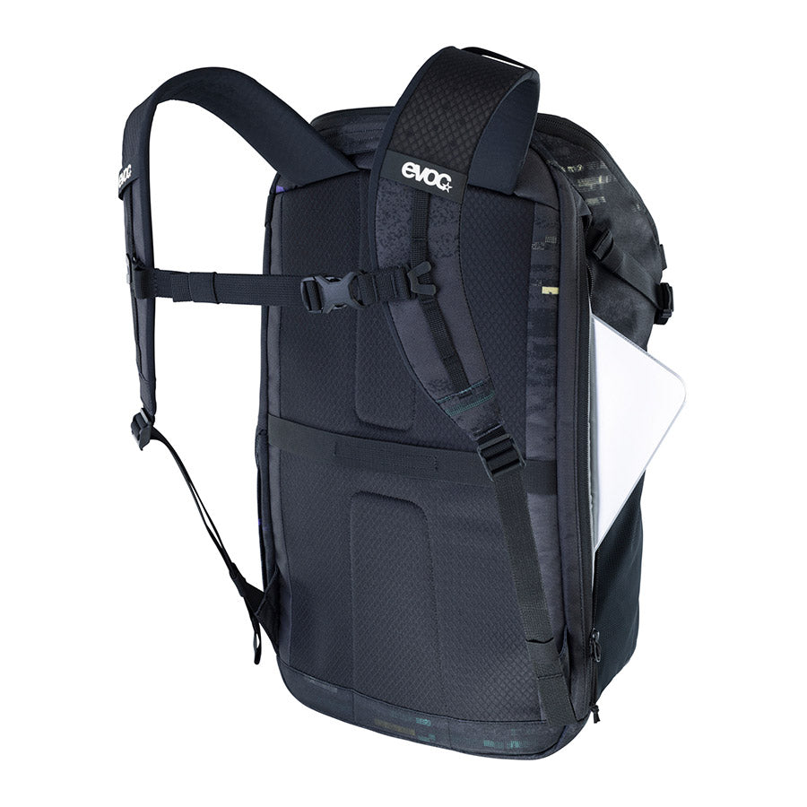 EVOC Travel Backpack 22 – Lightweight Carry-On Daypack with Laptop Compartment, 22L