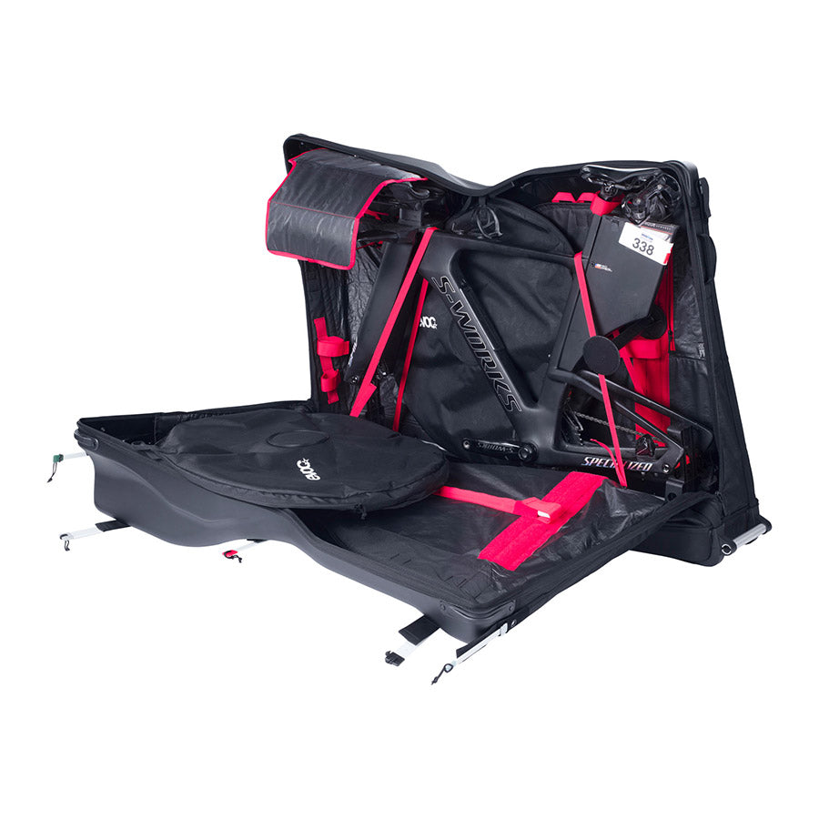 EVOC Road Bike Bag Pro – Black, Hybrid Hard-Soft Travel Case, 300L