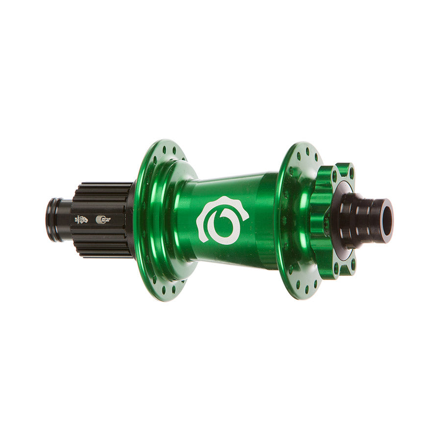 Industry Nine, Hydra Classic Boost 6B, Disc Hub, Rear, 28H, 12mm TA, 148mm, Shimano Micro Spline, Green