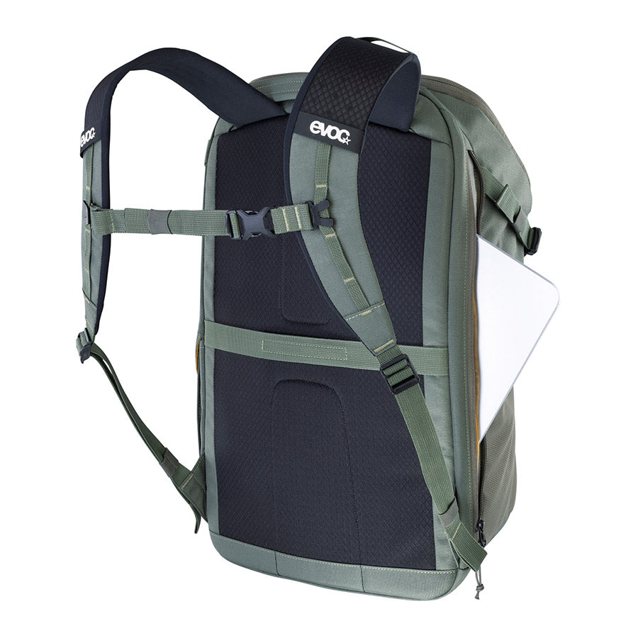 EVOC Travel Backpack 22 – Lightweight Carry-On Daypack with Laptop Compartment, 22L