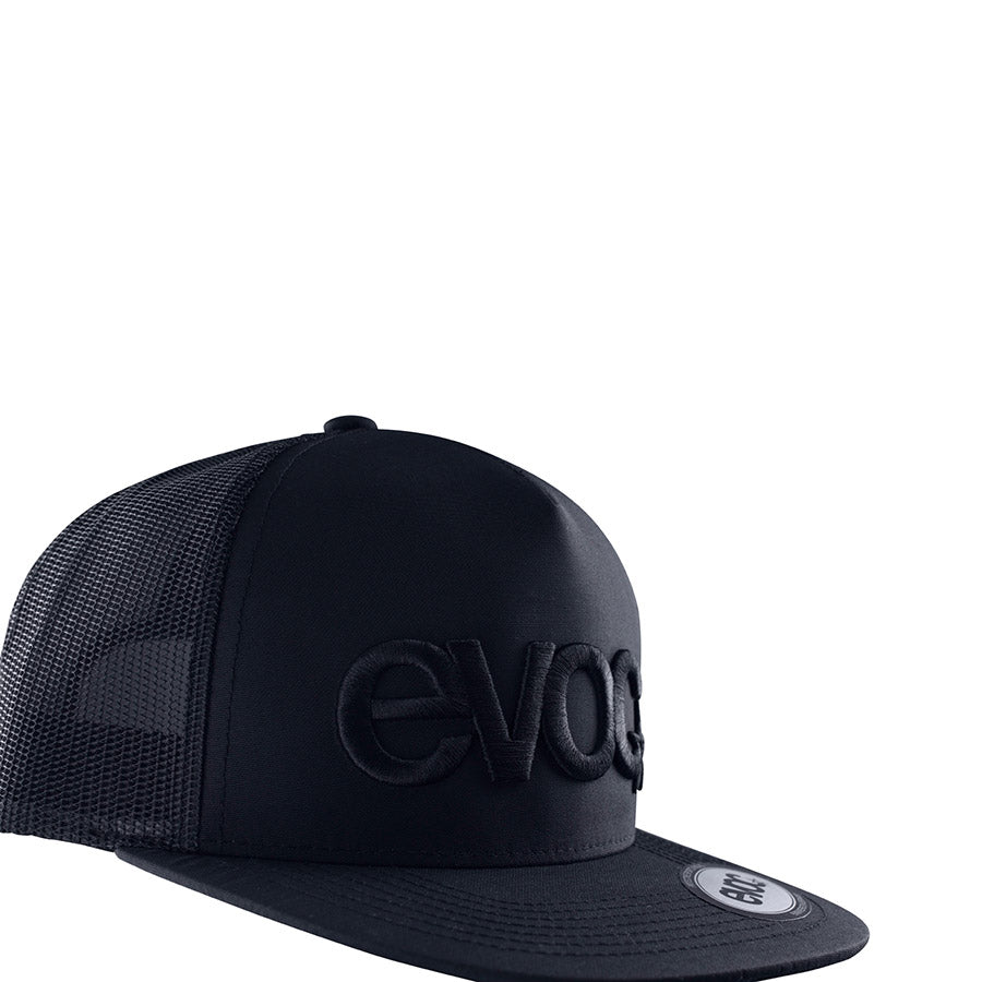 EVOC Trucker Cap Blackline – Black, Mesh Back, Adjustable Fit