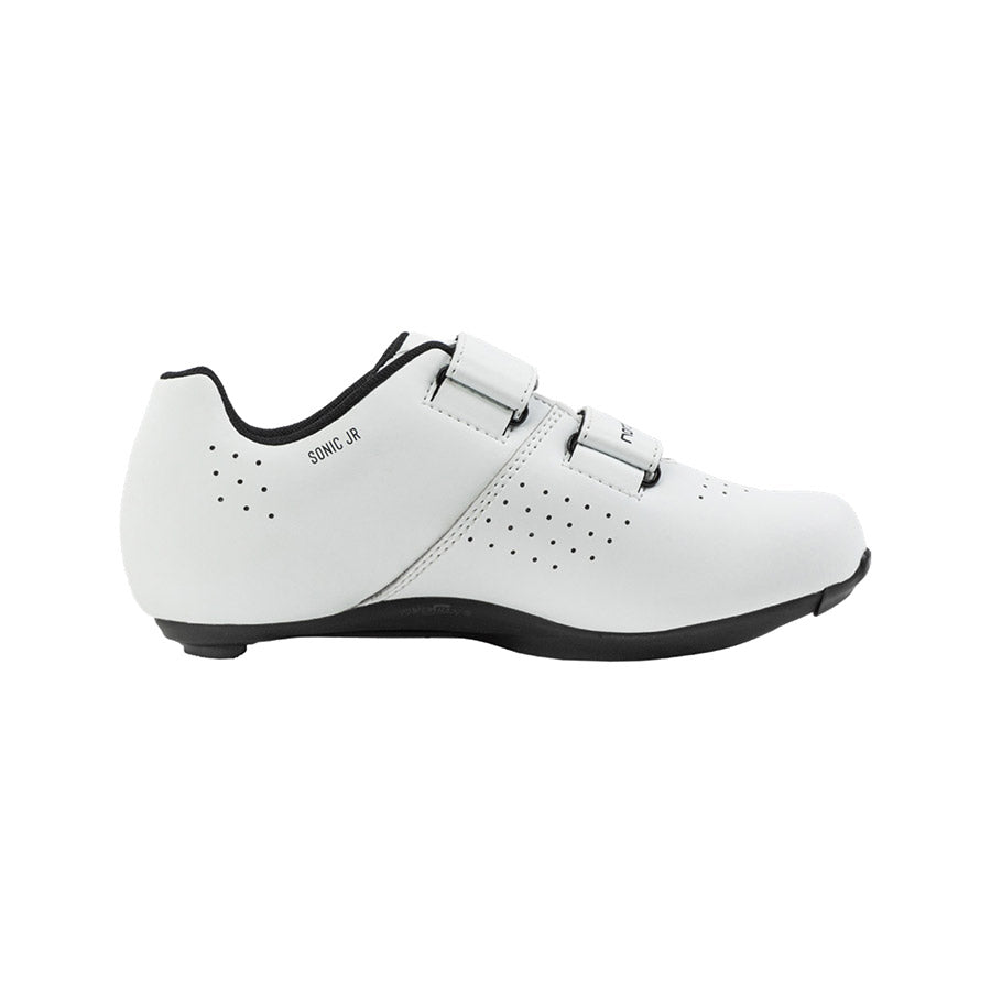 Northwave Sonic Junior Road Shoes – Synthetic Leather, Powershape Arch Support, Velcro Straps, Lightweight