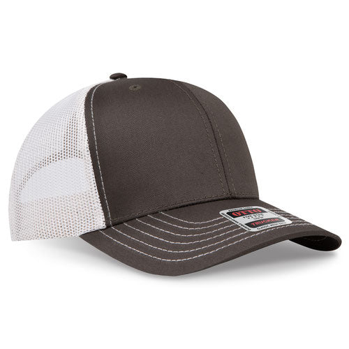 OTTO CAP 112-1  - 6 Panel Mid Profile Mesh Back Trucker Hat
