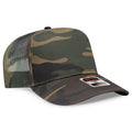 OTTO CAP® 47-049 - Camouflage 5 Panel Mid Profile Mesh Back Trucker Hat