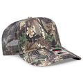 OTTO CAP® 47-049 - Camouflage 5 Panel Mid Profile Mesh Back Trucker Hat