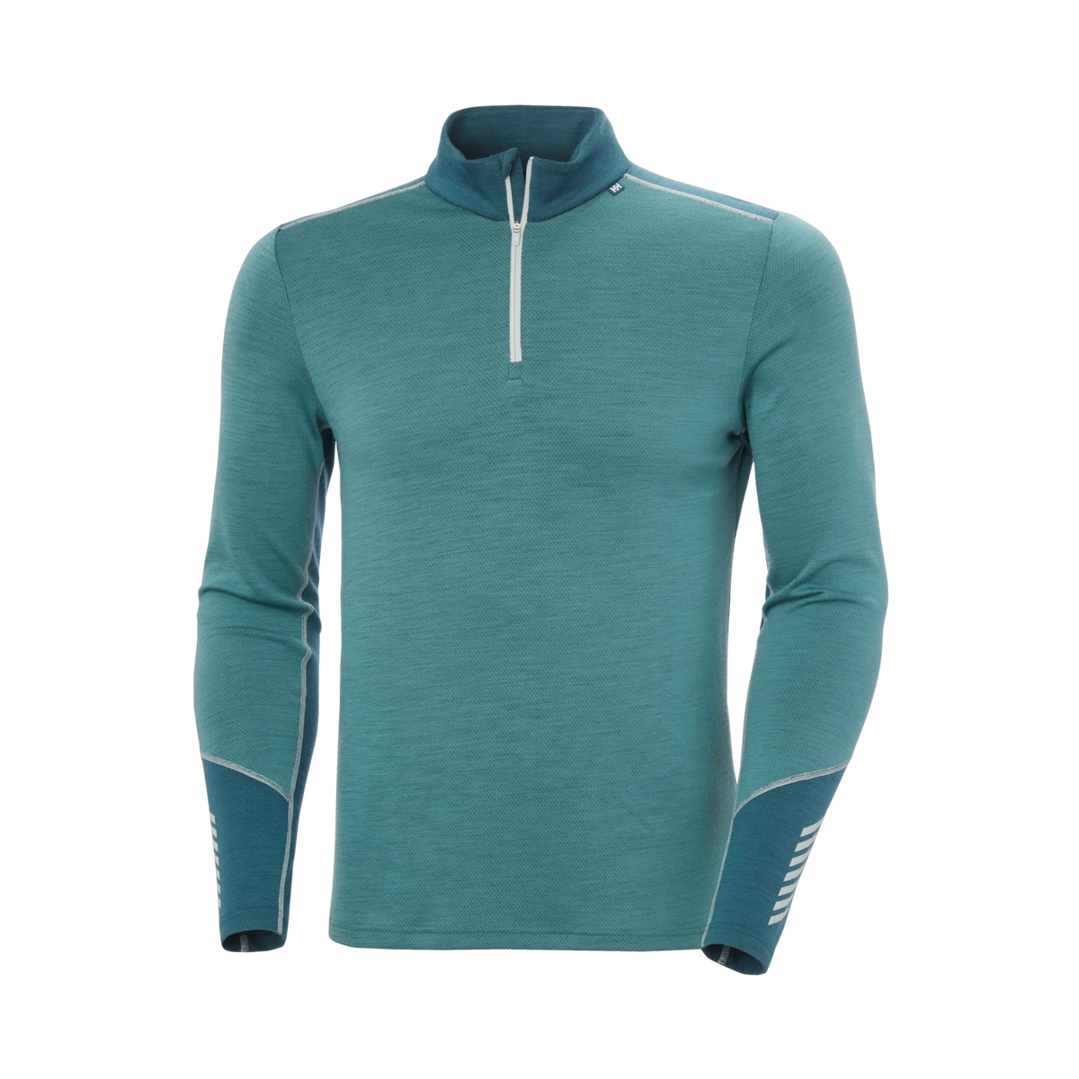 Helly Hansen Lifa Merino Midweight 1/2 Zip Base Layer - Men's - Opal Green
