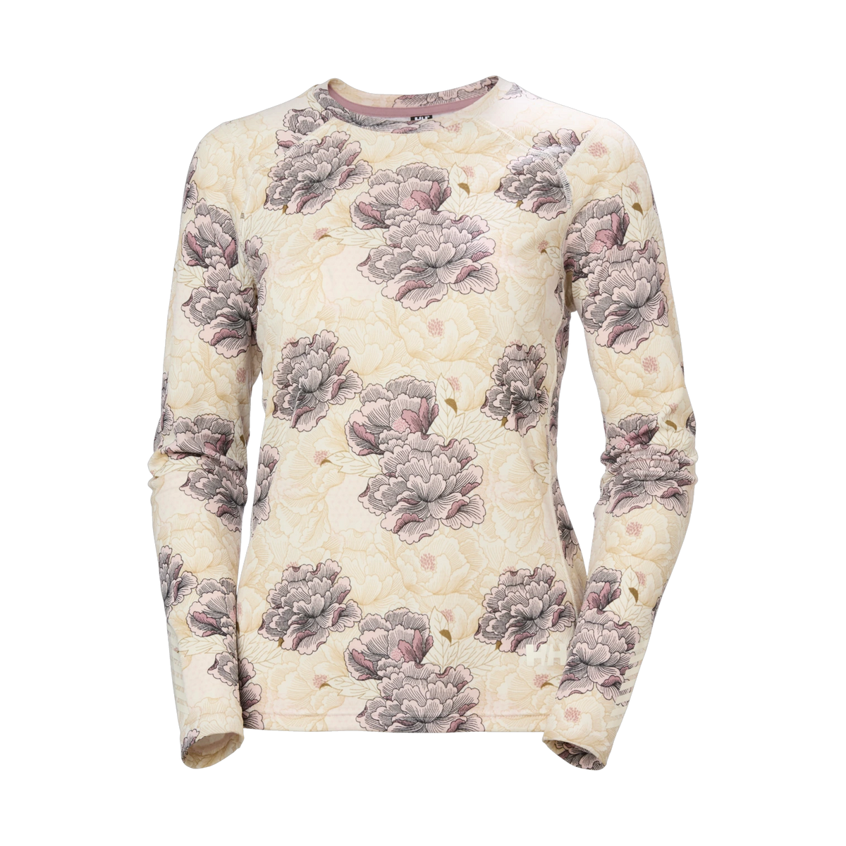 Helly Hansen Lifa Active Crew - Women's - Purple Clay Sakura Aop