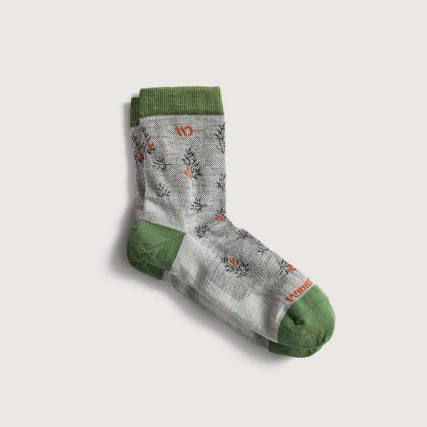 Wide Open Foliage Lightweight Micro Crew Sock - Women's