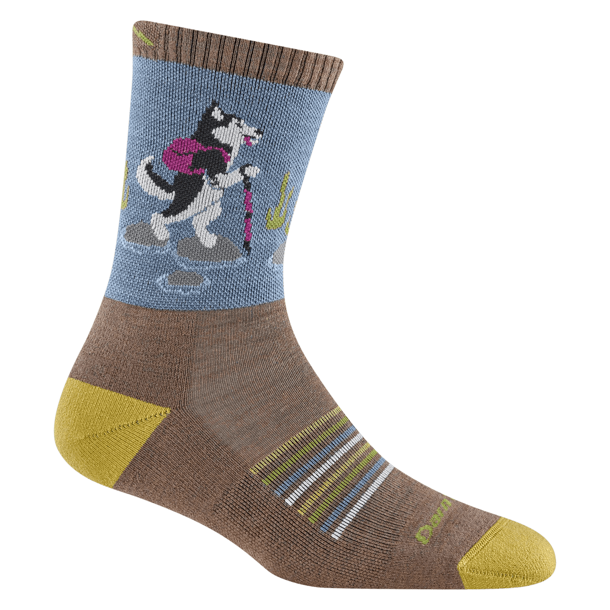 Darn Tough Critter Club Lightweight Micro Crew Women's Sock – Durable, Comfortable, and Fun Socks for Everyday Adventures