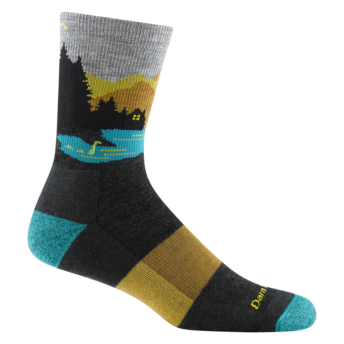 Darn Tough 5014 Close Encounters Micro Crew Midweight Hiking Socks – Men’s Merino Wool Performance Socks