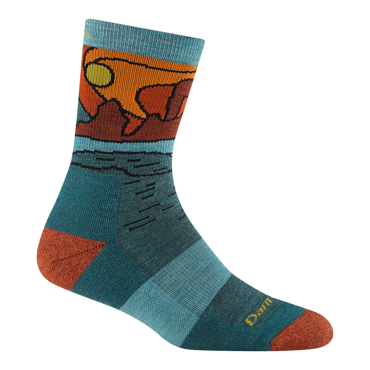 Darn Tough 5023 Celeste Micro Crew Midweight Hiking Socks – Women’s Merino Wool Performance Socks