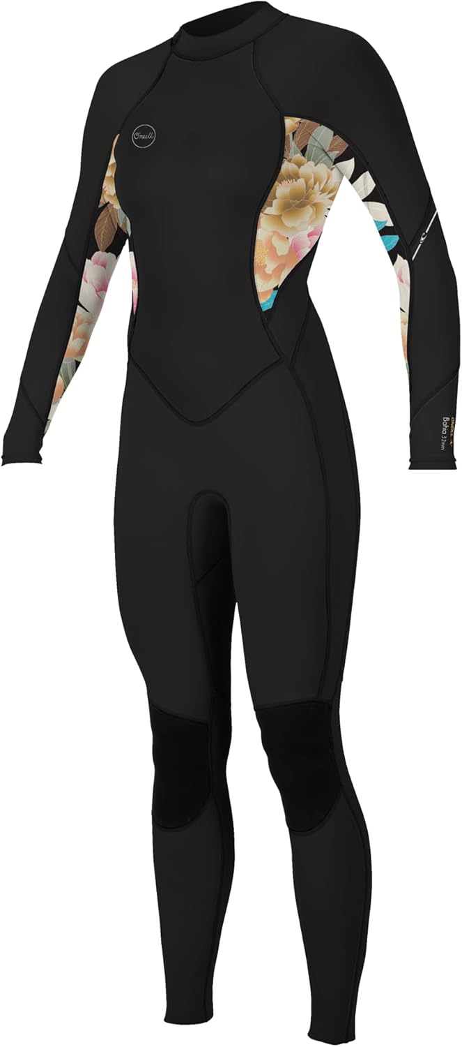 O'Neill Bahia 3/2MM Back Zip Full Women's Wetsuit – Flexible, Warm, and Durable for Surfing & Water Sports