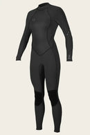 O'Neill Bahia 3/2MM Back Zip Full Women's Wetsuit – Flexible, Warm, and Durable for Surfing & Water Sports