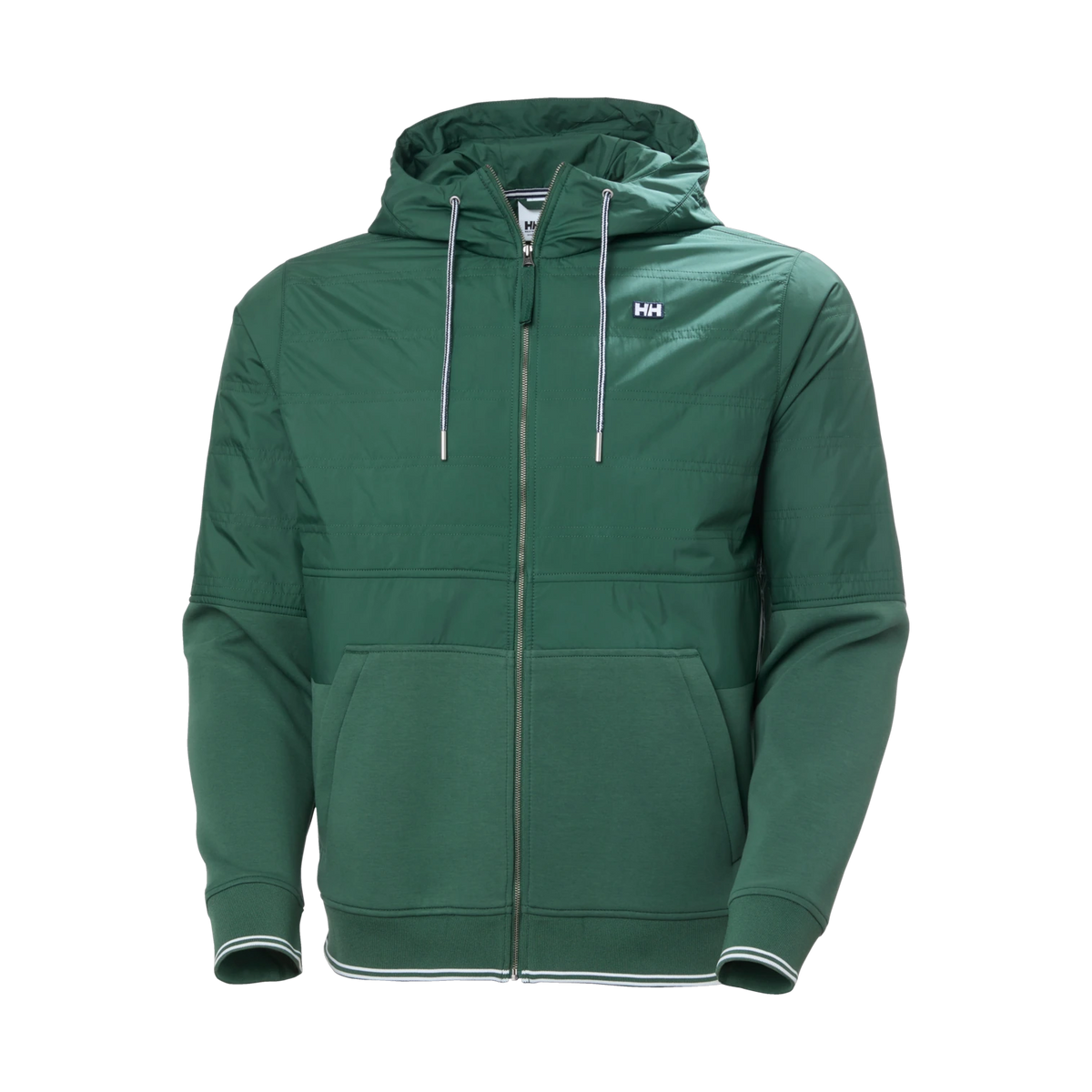 Helly Hansen Koster Hybrid Full Zip Hoodie - Men's - Jungle Green