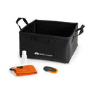 GSI Outdoors Crossover Sink Clean-Up Set – 12L Collapsible Sink with Cleaning Accessories for Camping & Outdoor Cooking