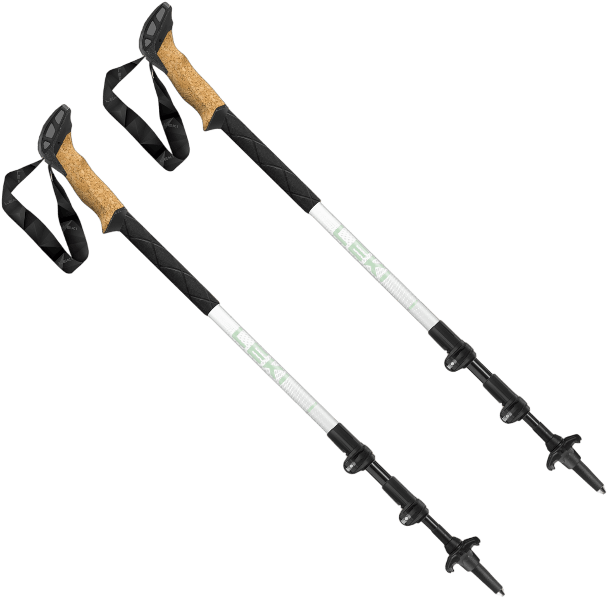 Leki Women's Cressida Cork Trekking Poles with Universal Carbide Flextips - Pair