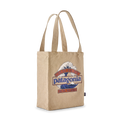 Patagonia Recycled Market Tote - Great Waves w/Eddy Blue: Classic Tan