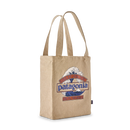Patagonia Recycled Market Tote - Great Waves w/Eddy Blue: Classic Tan