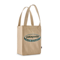 Patagonia Recycled Market Tote - '95 Oval Logo Mountain Sun: Classic Tan