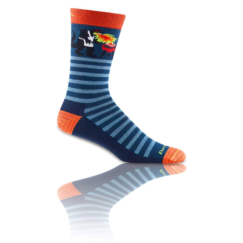 Darn Tough 6066 Animal Haus Crew Lightweight Socks - Men's - Playful, Durable Merino Wool, Seamless, Lightweight Comfort