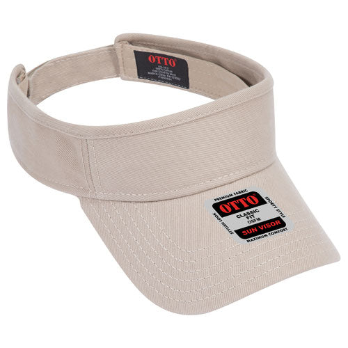 OTTO CAP® 60-263 Sun Visor – Adjustable Cotton Twill Visor OSFM