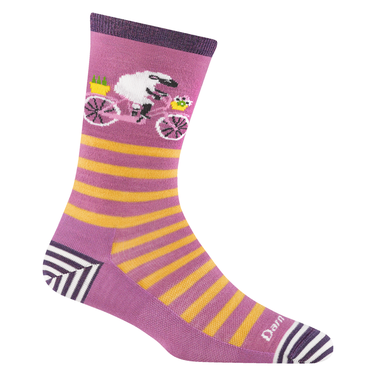 Darn Tough 6037 Animal Haus Crew - Lilac
