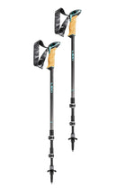 Leki Cressida AS Trekking Poles Aergon Air Compact Grip with Carbide Tips - Pair