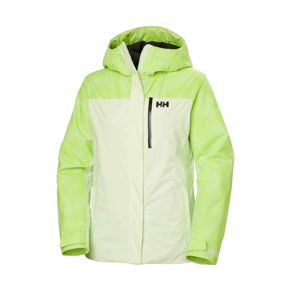 Helly Hansen Women's Snowplay Jacket - Washed Lime Plaid 2Color A