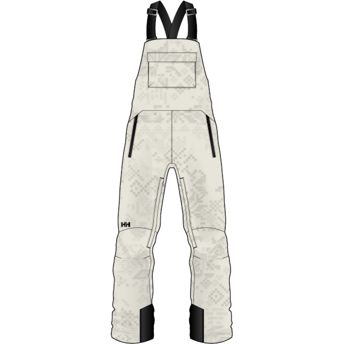 Helly Hansen Legendary Insulated Bib Pant - Women's - Cream New Nordic Aop