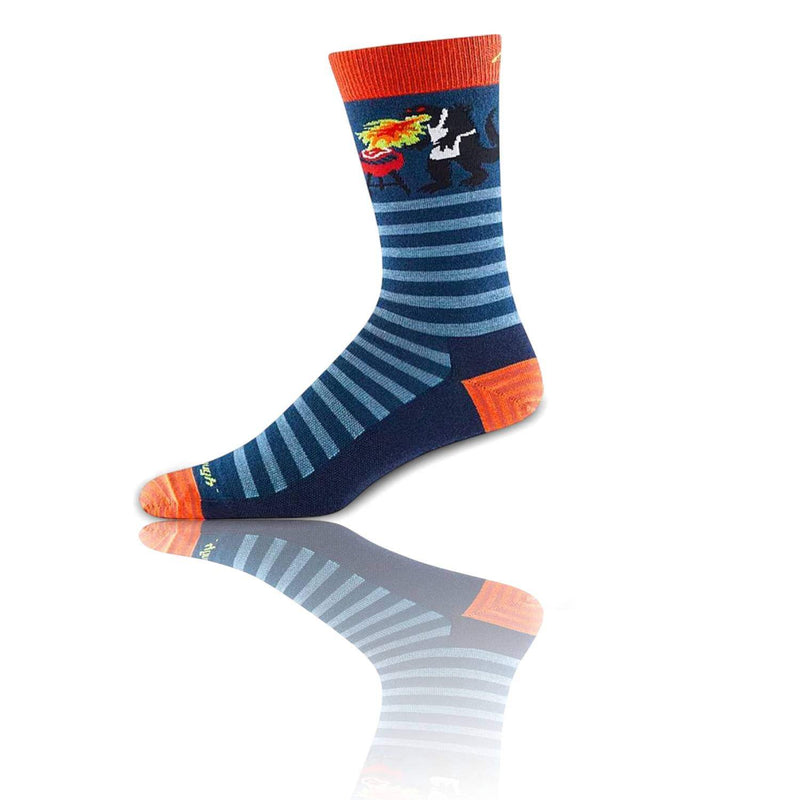 Darn Tough 6066 Animal Haus Crew Lightweight Socks - Men's - Playful, Durable Merino Wool, Seamless, Lightweight Comfort