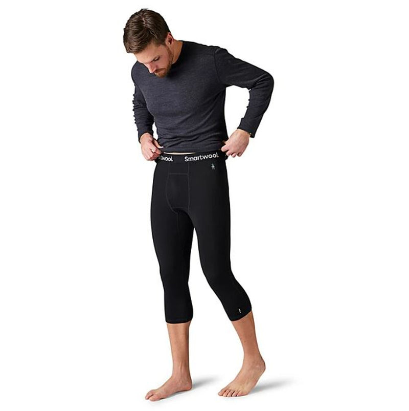 Smartwool Men's Classic All-Season Merino Base Layer 3/4 Bottom - All-Season Merino Wool 3/4 Base Layer Bottom for Comfort and Versatility