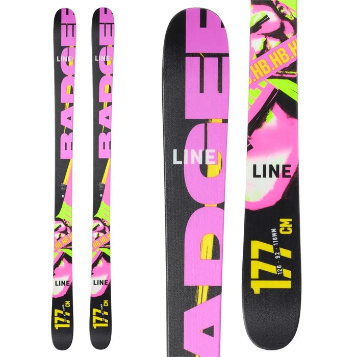 Line Honey Badger Skis - 2025 | All-Mountain Freestyle Power for Unstoppable Play and Versatility