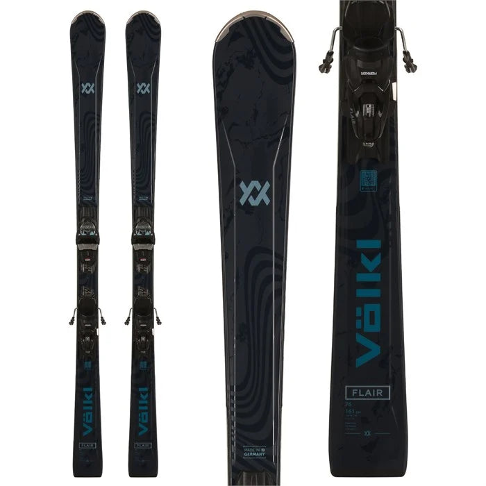 Völkl Flair 76 Skis + vMotion 10 GW Binding System - Women's 2025 | The Ideal Ski for Advancing Female Skiers with Stability, Maneuverability, and Power