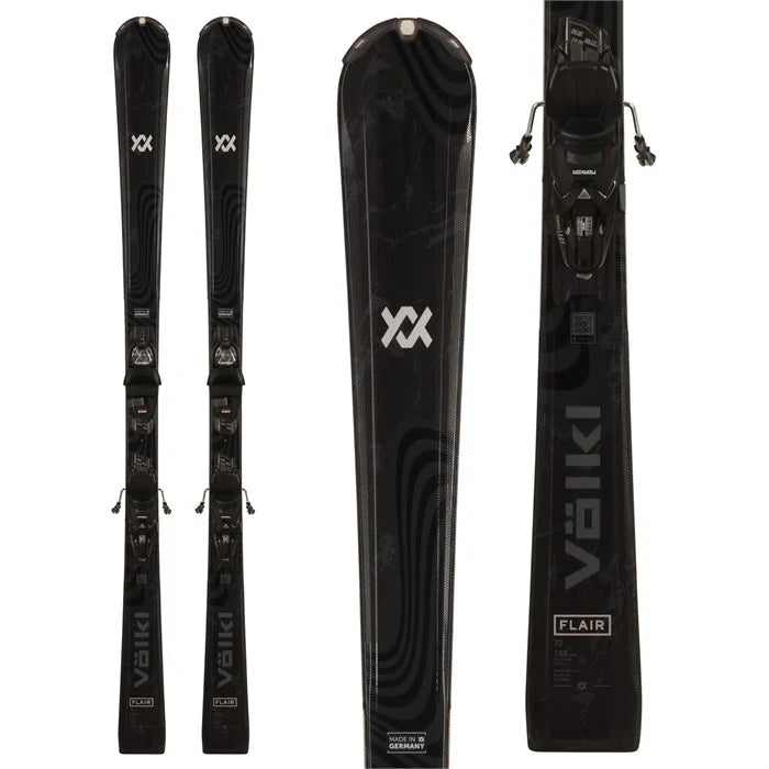 Völkl Flair 7.2 Skis + vMotion 10 GW Binding System - Women's 2025 | Perfect for Beginners and Intermediates Ready to Shred