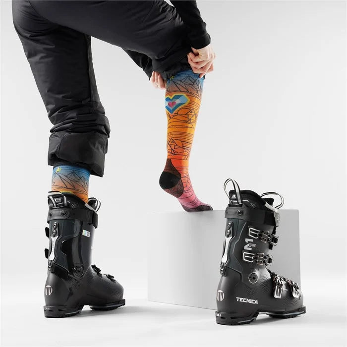 Smartwool Ski Zero Cushion Geo Peaks Print OTC Socks