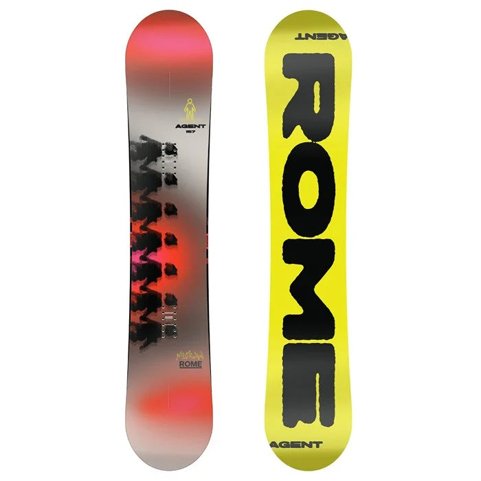 Rome Agent Snowboard - Men’s All-Mountain Freestyle Twin Board