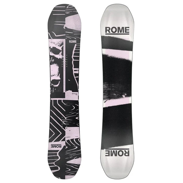 Rome Boneless Snowboard - Men’s Freestyle Park Board with Soft Flex