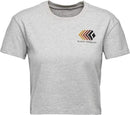 Black Diamond Women's Faded Crop Short Sleeve Tee – Organic Cotton & Relaxed Fit