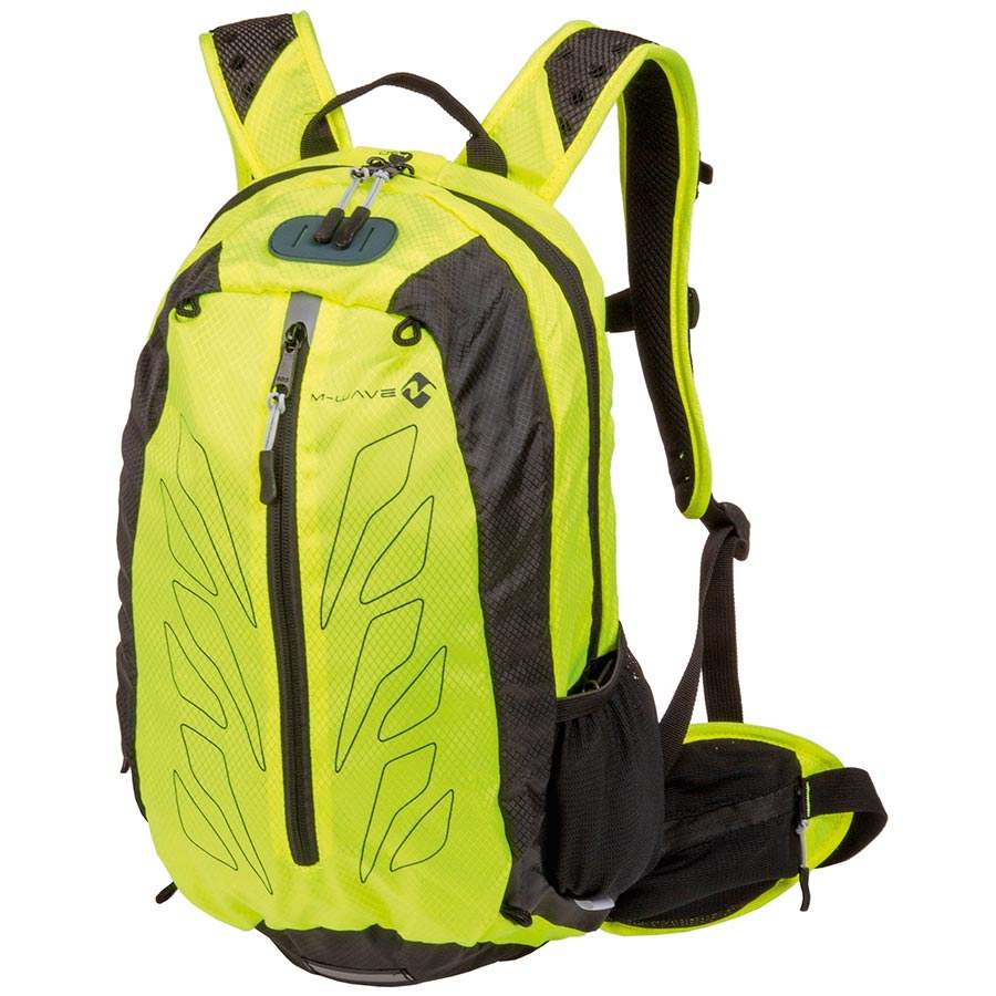 M-Wave Rough Ride 15L Hydration Bag w/o Bladder: All-Weather Backpack with Rain Cover & Insulated Compartment